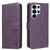 Samsung Galaxy S26 Ultra 5G Solid Color Calfskin Texture RFID Vegan Leather Phone Case - Purple
