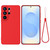 Samsung Galaxy S26 Ultra 5G Solid Color Liquid Silicone Dropproof Full Coverage Phone Case - Red