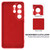 Samsung Galaxy S26 Ultra 5G Solid Color Liquid Silicone Dropproof Full Coverage Phone Case - Red