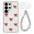 Samsung Galaxy S26 Ultra 5G Sparkling IMD Colorful Bow Phone Case with Bracelet - Glitter White