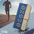Samsung Galaxy S26 Ultra 5G Splicing Color Hollow Flower Pattern RFID Leather Phone Case - Dark Blue