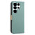 Samsung Galaxy S26 Ultra 5G Splicing Color Hollow Flower Pattern RFID Leather Phone Case - Green