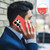 Samsung Galaxy S26 Ultra 5G Splicing Color Hollow Flower Pattern RFID Leather Phone Case - Red