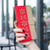 Samsung Galaxy S26 Ultra 5G Splicing Color Hollow Flower Pattern RFID Leather Phone Case - Red