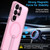 Samsung Galaxy S26 Ultra 5G Star Shine Series TPU + PC MagSafe Phone Case with Fold Holder - Pink