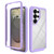 Samsung Galaxy S26 Ultra 5G Starry Sky Solid Color Shockproof TPU Clear PC Phone Case - Purple