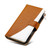 Samsung Galaxy S26 Ultra 5G Stitching Multi-card Zipper Wallet Leather Phone Case with Short Strap - Brown
