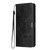 Samsung Galaxy S26 Ultra 5G Sunflower Embossed Vegan Leather Phone Case with Small Black Rope - Black