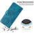 Samsung Galaxy S26 Ultra 5G Sunflower Embossed Vegan Leather Phone Case with Small Black Rope - Blue