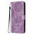 Samsung Galaxy S26 Ultra 5G Sunflower Embossed Vegan Leather Phone Case with Small Black Rope - Purple