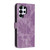 Samsung Galaxy S26 Ultra 5G Sunflower Embossed Vegan Leather Phone Case with Small Black Rope - Purple