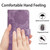 Samsung Galaxy S26 Ultra 5G Sunflower Embossed Vegan Leather Phone Case with Small Black Rope - Purple