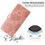Samsung Galaxy S26 Ultra 5G Sunflower Embossed Vegan Leather Phone Case with Small Black Rope - Rose Gold