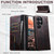 Samsung Galaxy S26 Ultra 5G Suteni Baroque Calf Texture Buckle Wallet Leather Phone Case - Brown