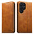 Samsung Galaxy S26 Ultra 5G Suteni Calf Texture Horizontal Flip Leather Phone Case - Khaki