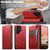 Samsung Galaxy S26 Ultra 5G Suteni Calf Texture Horizontal Flip Leather Phone Case - Red