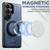 Samsung Galaxy S26 Ultra 5G Suteni G3 360 Rotation Holder MagSafe Denim Leather Back Phone Case - Blue