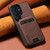Samsung Galaxy S26 Ultra 5G Suteni H02 Litchi Leather Card Wallet Stand Back Phone Case - Brown