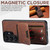 Samsung Galaxy S26 Ultra 5G Suteni H02 Litchi Leather Card Wallet Stand Back Phone Case - Brown