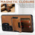 Samsung Galaxy S26 Ultra 5G Suteni H03 Oil Wax Leather Wallet Stand Back Phone Case - Brown