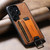 Samsung Galaxy S26 Ultra 5G Suteni H13 Card Wallet Wrist Strap Holder PU Phone Case - Brown