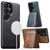 Samsung Galaxy S26 Ultra 5G Suteni H15 Oil Eax Leather Detachable Wallet Back Phone Case - Blue
