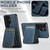 Samsung Galaxy S26 Ultra 5G Suteni H16 Litchi Texture Leather Detachable Wallet Back Phone Case - Blue