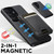 Samsung Galaxy S26 Ultra 5G Suteni H17 Litchi Texture Leather MagSafe Detachable Wallet Phone Case - Black