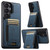 Samsung Galaxy S26 Ultra 5G Suteni H17 Litchi Texture Leather MagSafe Detachable Wallet Phone Case - Blue