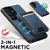 Samsung Galaxy S26 Ultra 5G Suteni H17 Litchi Texture Leather MagSafe Detachable Wallet Phone Case - Blue