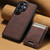 Samsung Galaxy S26 Ultra 5G Suteni H17 Litchi Texture Leather MagSafe Detachable Wallet Phone Case - Brown
