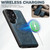 Samsung Galaxy S26 Ultra 5G Suteni H17 Oil Eax Leather MagSafe Detachable Wallet Phone Case - Blue