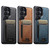 Samsung Galaxy S26 Ultra 5G Suteni H17 Oil Eax Leather MagSafe Detachable Wallet Phone Case - Brown