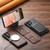Samsung Galaxy S26 Ultra 5G Suteni M5 Magnetic Card Bag MagSafe Cowhide Texture Leather Phone Case - Black