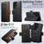 Samsung Galaxy S26 Ultra 5G Suteni Q07 2-in-1 Multi-function Detachable Wallet MagSafe Phone Case - Black