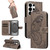 Samsung Galaxy S26 Ultra 5G Swallowtail Butterfly Embossed Leather Phone Case - Grey