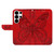 Samsung Galaxy S26 Ultra 5G Swallowtail Butterfly Embossed Leather Phone Case - Red