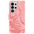 Samsung Galaxy S26 Ultra 5G Tiger Embossing Pattern Flip Leather Phone Case - Pink
