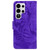 Samsung Galaxy S26 Ultra 5G Tiger Embossing Pattern Flip Leather Phone Case - Purple