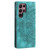 Samsung Galaxy S26 Ultra 5G Totem Embossed Magnetic Leather Phone Case - Green