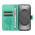 Samsung Galaxy S26 Ultra 5G Tree & Cat Embossed Pattern Flip Leather Phone Case - Green