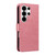 Samsung Galaxy S26 Ultra 5G Tree & Cat Embossed Pattern Flip Leather Phone Case - Pink