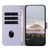 Samsung Galaxy S26 Ultra 5G Triangle Pattern Buckle Clasp Leather Phone Case - Light Purple