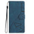 Samsung Galaxy S26 Ultra 5G Triangles Embossed Leather Phone Case - Blue