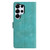 Samsung Galaxy S26 Ultra 5G Triangles Embossed Leather Phone Case - Green