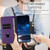 Samsung Galaxy S26 Ultra 5G Tulips Butterfly Pattern Magnetic Vegan Leather Phone Case - Dark Purple