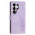 Samsung Galaxy S26 Ultra 5G Tulips Embossed Leather Phone Case with Lanyard - Purple
