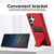 Samsung Galaxy S26 Ultra 5G Ultra-thin Shockproof Phone Protective Case with Holder - Red