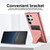 Samsung Galaxy S26 Ultra 5G Ultra-thin Shockproof Phone Protective Case with Holder - Rose Gold