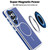 Samsung Galaxy S26 Ultra 5G Vibrant Dual-color TPU + Acrylic Magnetic Phone Case - Blue